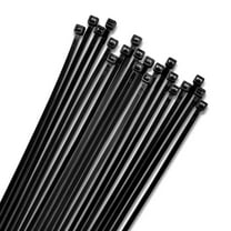 Bolt Dropper 12" Inch Zip Ties Black (100 Pack), 40lb Strength, Nylon Cable Wire Ties Bolt Dropper