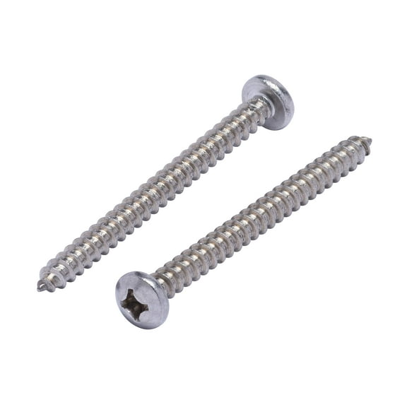 Bolt Dropper | 12 X 2-12" Stainless Pan Head Phillips Wood Screw 25Pc 18-8