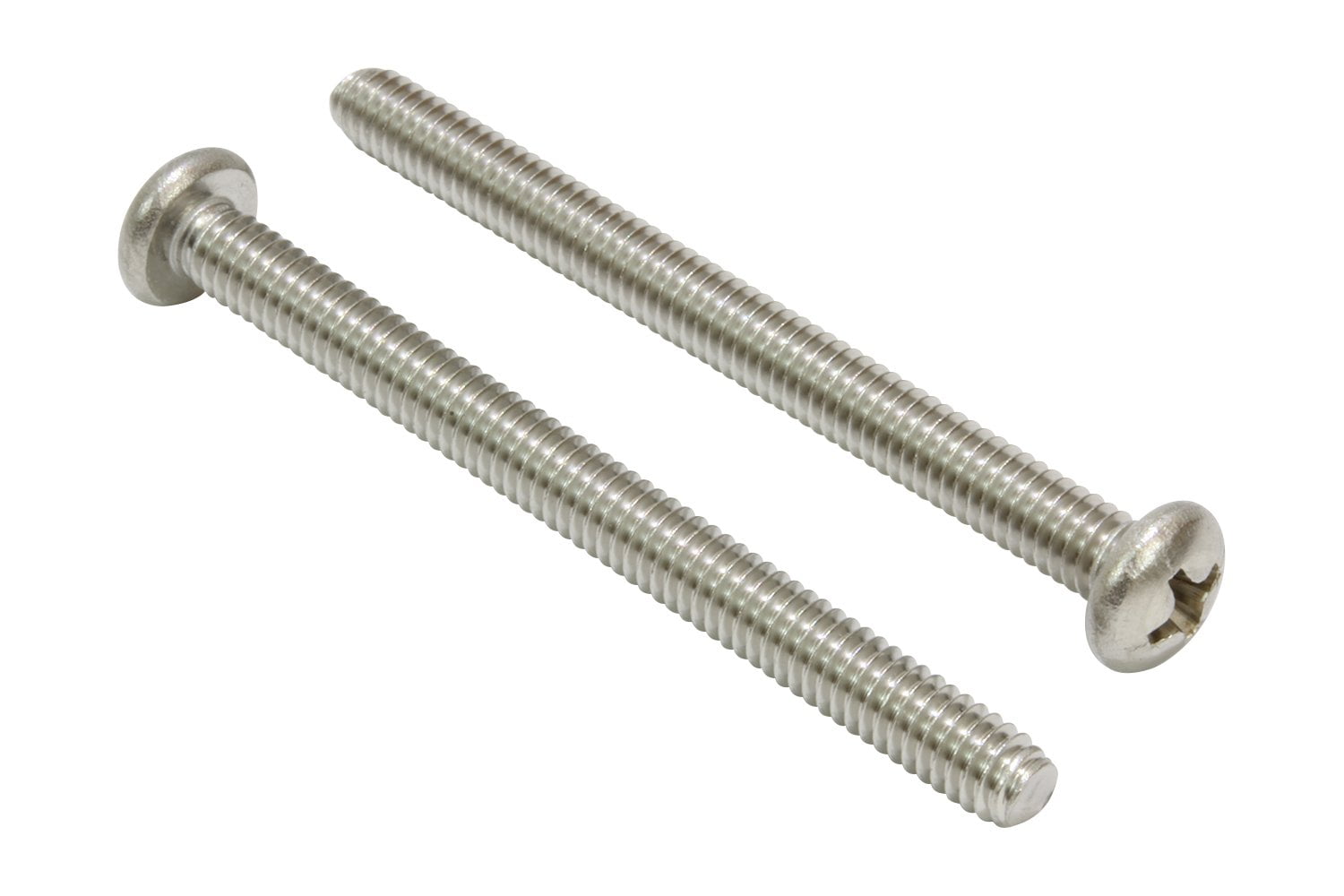 Bolt Dropper 18-8 (304) Stainless Steel #8-32 X 3" Pan Head Phillips Machine Screws, 25 Piece