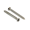 thumbnail image 1 of Bolt Dropper 6 X 1-1/2'' Chrome Coated Stainless Flat Head Phillips Wood Screw, (50 Pack), 18-8 (304) Corrosion Resistant, 1 of 7