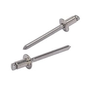 Bolt Dropper 62 Stainless Rivets (100pc) 3/16" Diameter, Grip Range (1/16" - 1/8"), All 18-8 Stainless Steel Corrosion Resistant Commercial Grade Bolts