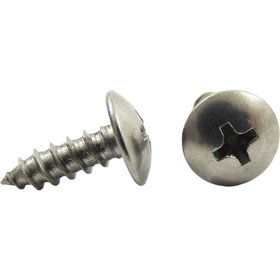 Bolt Dropper #8 x 1/2" Stainless Truss Head Phillips Wood Screw (100pc) 18-8 (304) Stainless Steel Screws by Bolt Dropper, ssd Screws