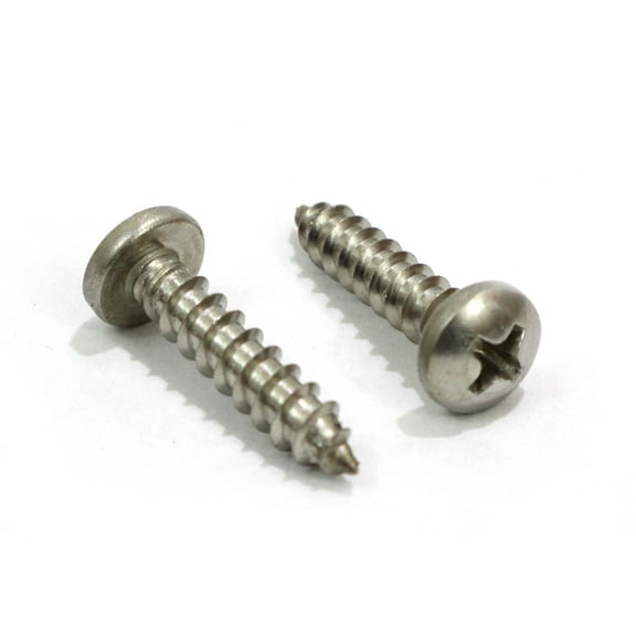 Bolt Dropper #8 x 3/4" Stainless Phillips Pan Head Wood Screws (100 Pack), 18-8 (304) Stainless Steel by Bolt Dropper