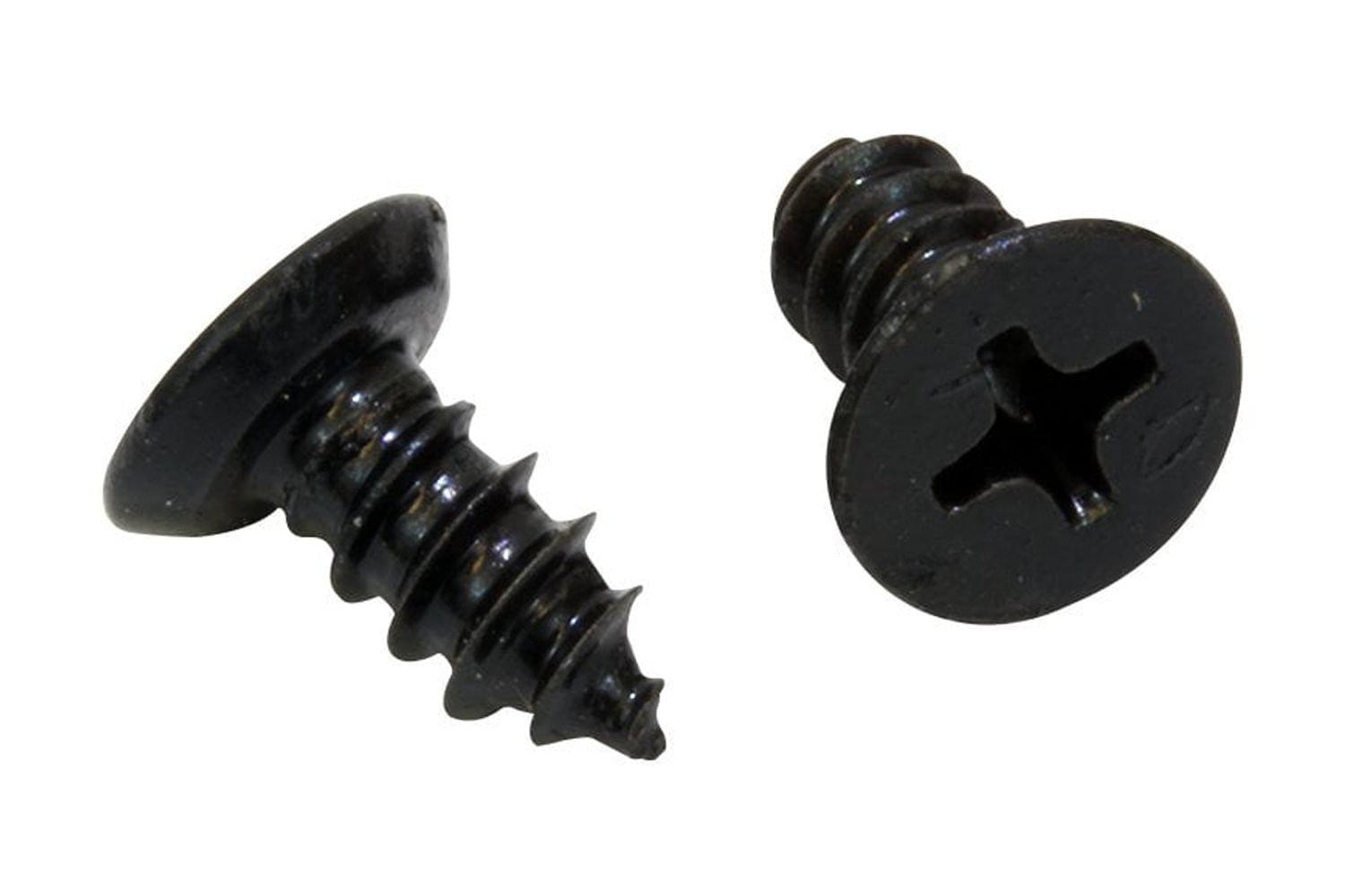 Bolt Dropper #8 x 3/8-Inch Black Screws, Pack of 25 - Xylan Coated Stainless Steel Flat Head Phillips Short Wood Screws - Corrosion Resistant for Wood, Drywall Applications, and Outdoor Projects