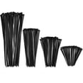 Bolt Dropper Black Cable Zip Ties Assortment 4"", 6"", 8"", 12"" (400