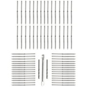 Bolt Dropper Cable Railing Hardware Swage Lag Screws - Stainless Steel Left and Right Handed Thread Swage Lag Screws - Cable Railing System - Set of 60, White