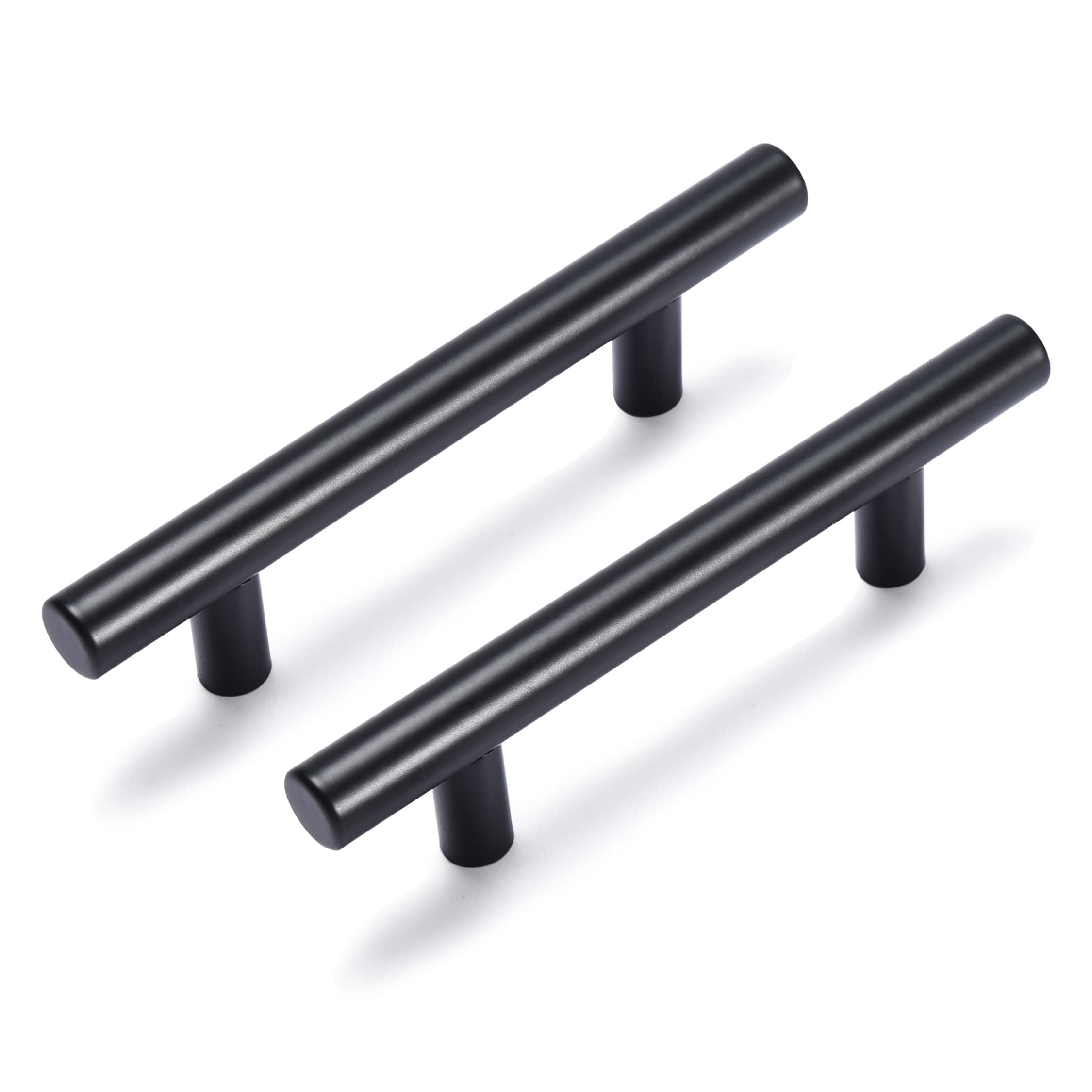 Bolt Dropper Kitchen Cabinet Door Handles - Cabinet Pulls Matte Black ...