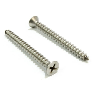 Power Pro One Exterior Flat-Head Multi-Material Screws (#10 x 3") - 10 Pieces