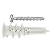 Bolt Dropper Self Drilling Drywall Anchors - Set of 10 | Heavy Duty Wall Anchors for Easy Installation | Supports up to 75 lbs. | Versatile Drywall Anchor Screws Kit for Home DIY Projects