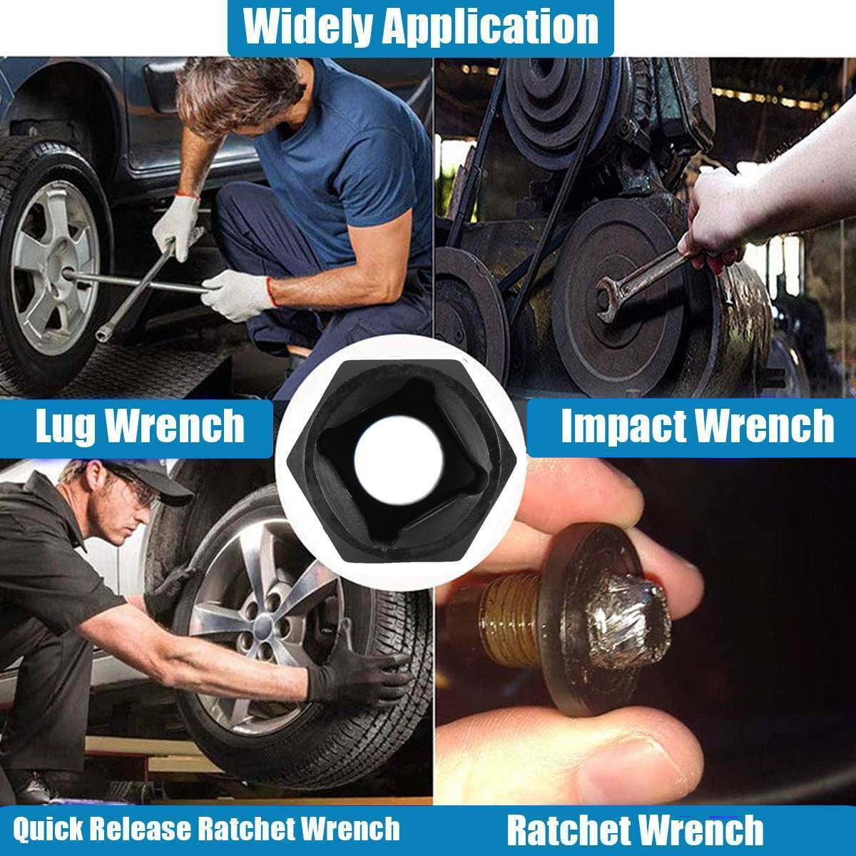 Bolt Extractor Damaged Lug Nut Remover Twist Socket Extractor Tool 819mm 13pcs