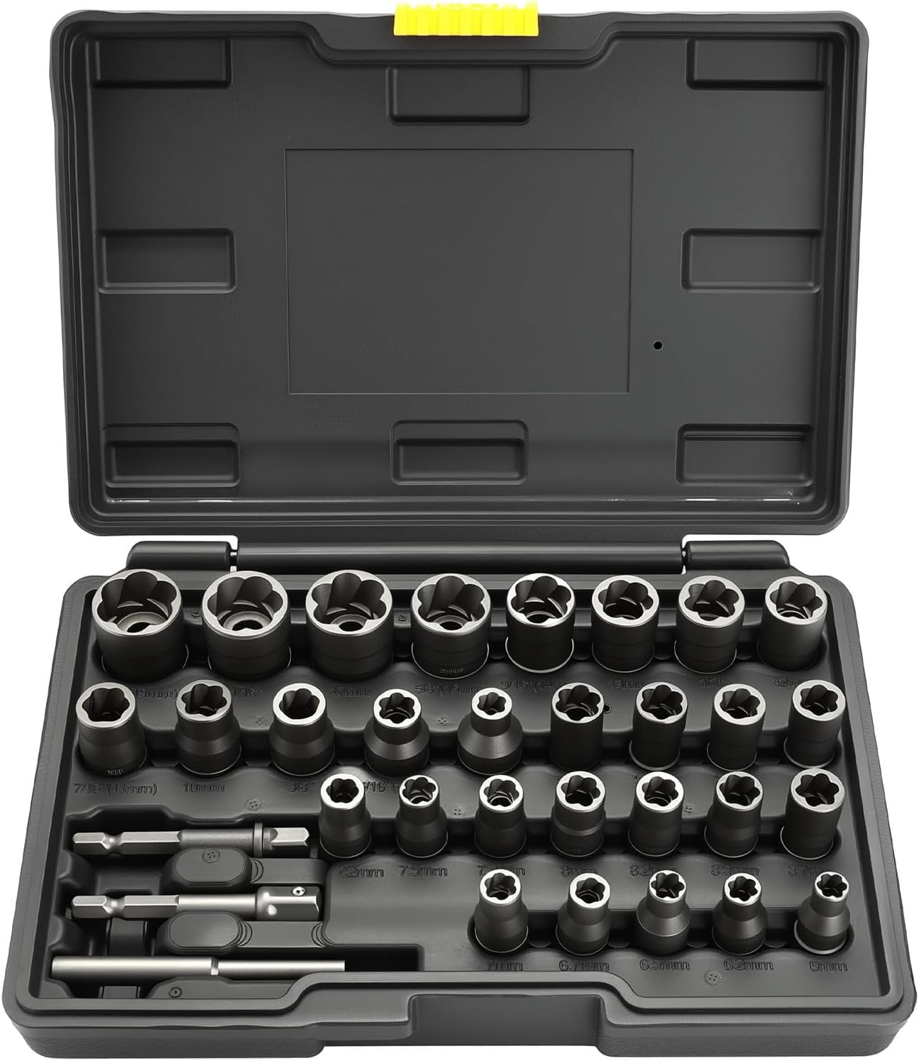 Socket Extractor Set Bolt Extractor Set, Stripped Nut Remover Twist Sockets, Fit 3/8