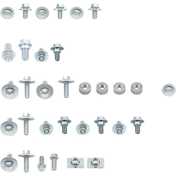 Bolt Full Plastics Fastener Kit For Kawasaki KX125 2003-2005