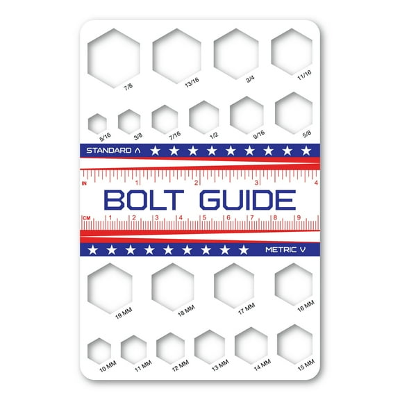 Bolt Guide Size Chart Magnet