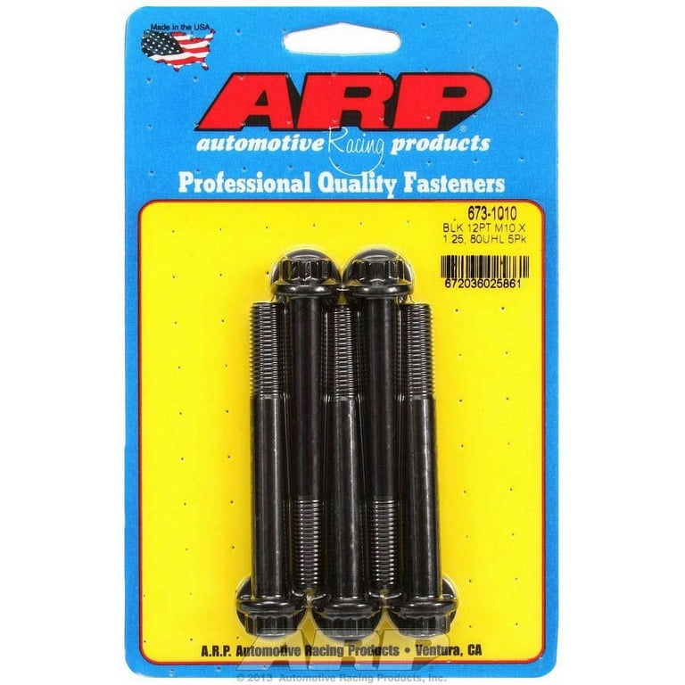 ARP Bolt Kit 12pt 5pk 10mm x 1.25 x 80mm ARP Bolt Kit 12pt 5pk 10mm x 1.25 x 80mm