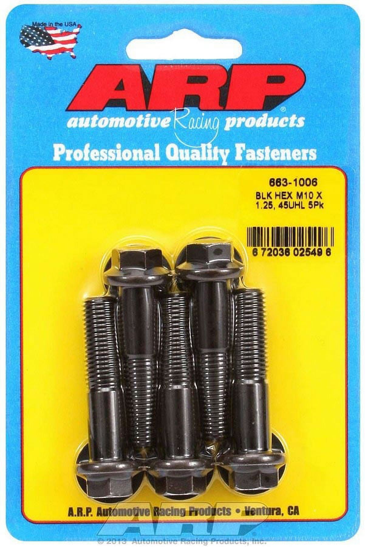ARP Bolt Kit - 6pt (5) 3/8-16 x 2.750 ARP Bolt Kit - 6pt (5) 3/8-16 x 2.750
