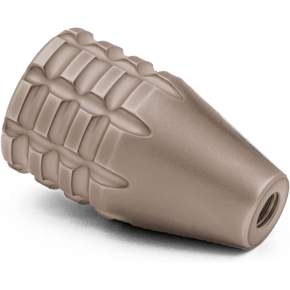 Bolt Knob M6X1 Stainless Steel - Cross Hatch FDE PVD Coated - for Bergara, CZ457 and All Bolt Handles Thrd in M6X1