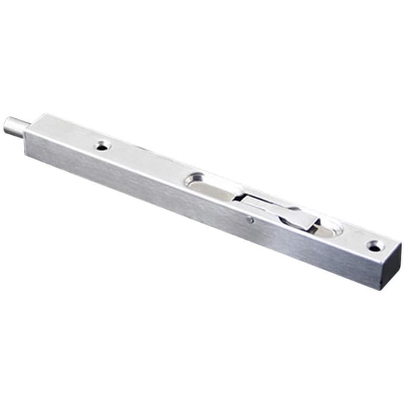Bolt Latch Lock, Door Barrel Bolt, Hardware Flush Latch Stainless Steel Slide Lock Door Bolt Brushed Lever Action Home Gate Concealed with Screws(10inch)