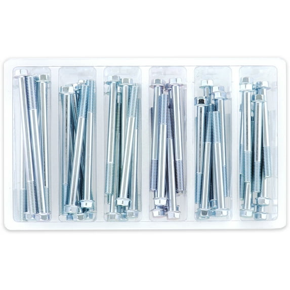 Bolt M6 8mm Hex Flange Bolt Small Service Assortment #3 (SV-M6HEXF-3)