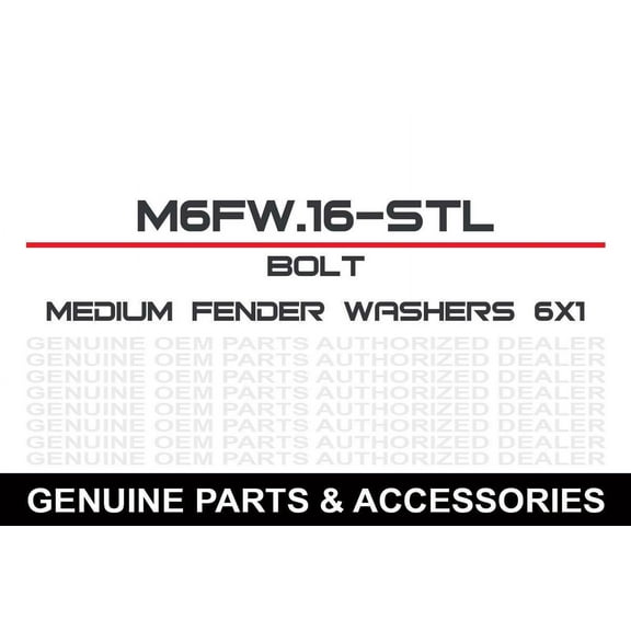 Bolt MC Hardware 020-20616 Fender Washers - M6 x 16