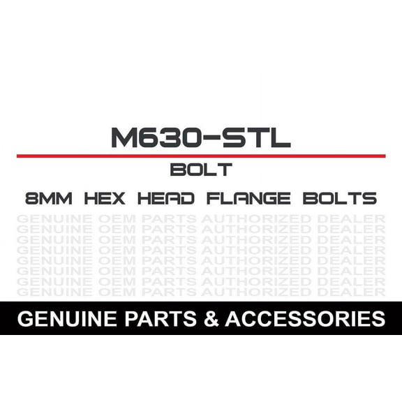 Bolt Motorcycle Hardware, Inc 8Mm Hex Flng Bolt 6X30Mm 10/Pk 024-10630
