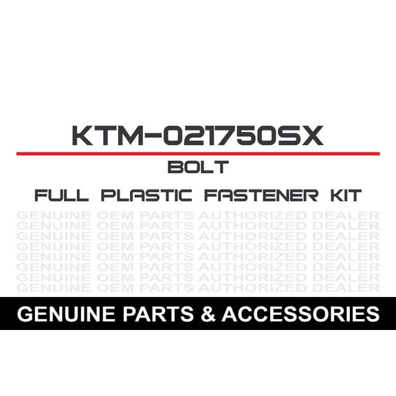 Bolt Motorcycle Hardware, Inc Body Work Fastener Kit Ktm Ktm-021750Sx