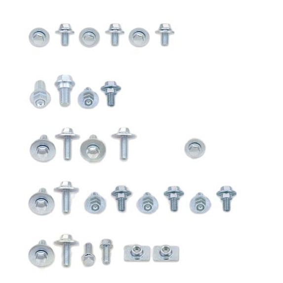 Bolt Motorcycle Hardware (KAW-1200024) Full Plastics Fastener Kit