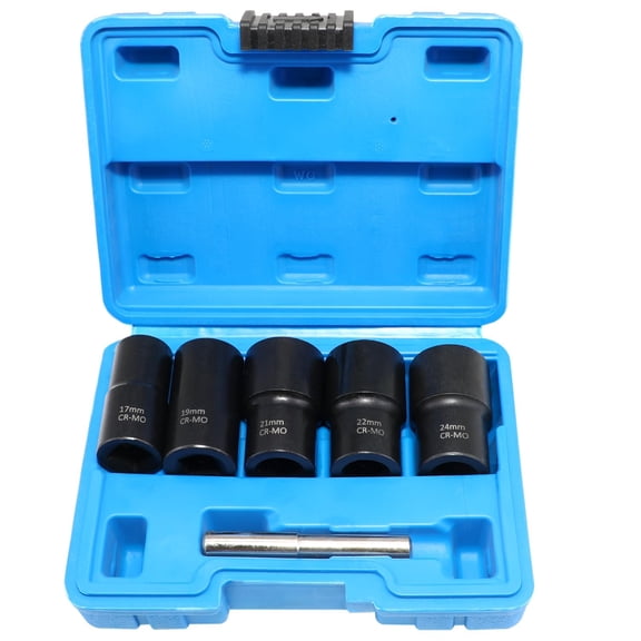 Bolt Nut Extractor Set, 1/2" and 3/8" Drive Impact Lug Nut Remover Socket Tool, Wheel Lock Removal Kit for Extracting Damaged, Stripped Frozen Nuts & Screws Twist Socket Set