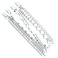 thumbnail image 1 of Bolt Nut Measuring Tool, Thread Pitch Gauge, Plastic White Thread Pitch Gauge, Standard & Metric Bolt, Nut, Screw Measuring Tool for Diy, Automotive & Home Repair, by Goohae, 1 of 6