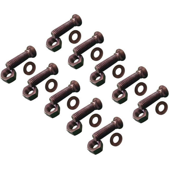 Bolt, Nut, washer Blades/Cutting Edge, 5/811x2 1/4 Grade 8, Dome