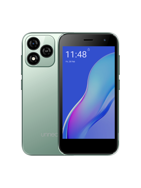 Bolt One | Dual SIM | Unlocked Smartphone | Android 14 (Go Edition) | 2 Day Battery | 5.0 FWVGA Display | 2GB RAM | 32GB Storage | 5MP Camera | Green