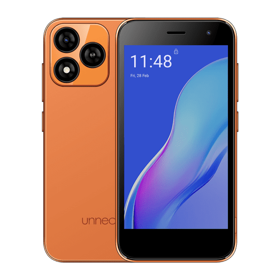 Unnecto Bolt One (Unlocked) 32GB GSM Smartphone with Case, Charger, Headphones  Orange
