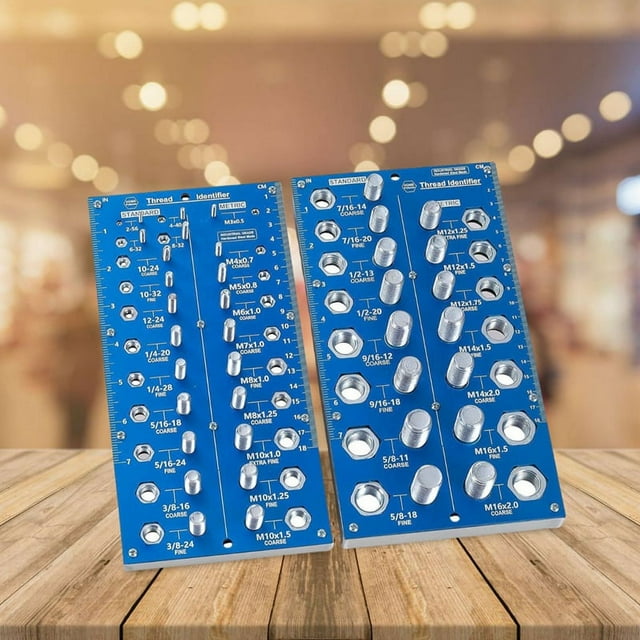 Bolt & Screw Gauge Standard & Metric Coarse & Fine Diameter, Length