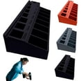 thumbnail image 1 of Bolt/Screw Length Sorter Tray with 7 Measuring Slots, M3 Bolt Sorter, Portable M3 Screw Toolbox Organizer for Precision Sort, Small Parts Organizer for Store Hardware Nuts (Black), 1 of 9