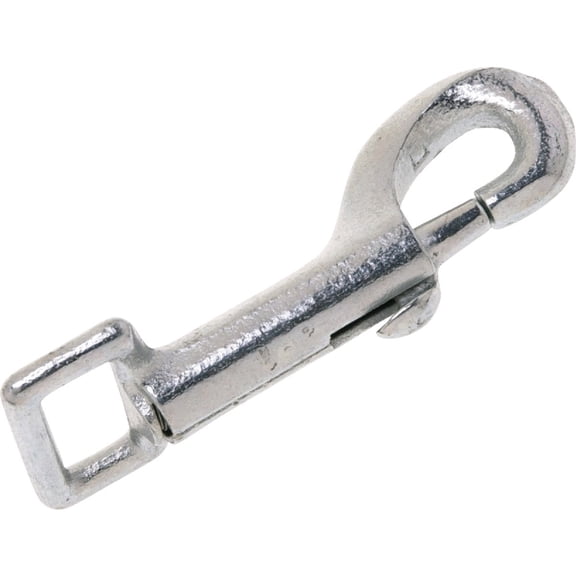Apex Tool Group Bolt Snap Eye Bolt With Snap Closure, Rigid Strap Eye, Nickel - 1-In. Silver