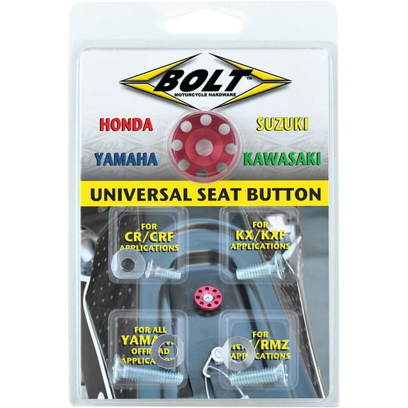 Bolt Universal Red Anodized Seat Button (BMH-SB)