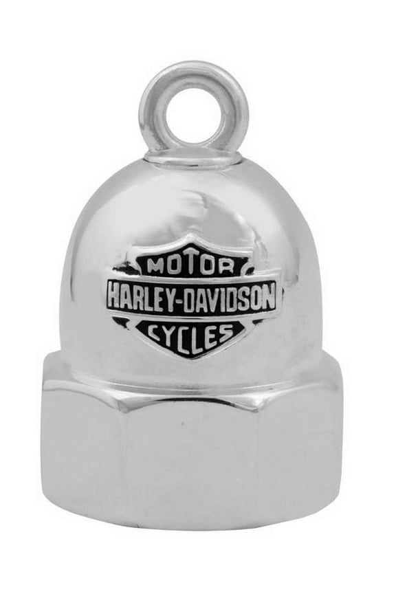 Bolt With Bar & Shield Logo Motorcycle Ride Bell, Silver HRB061, Harley Davidson