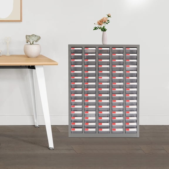 Bolt and Nut Tool Storage Cabinet,Parts Cabinet,Organization Shelves with ABS Material Drawer,Metal Organization Shelves for Garage, Store