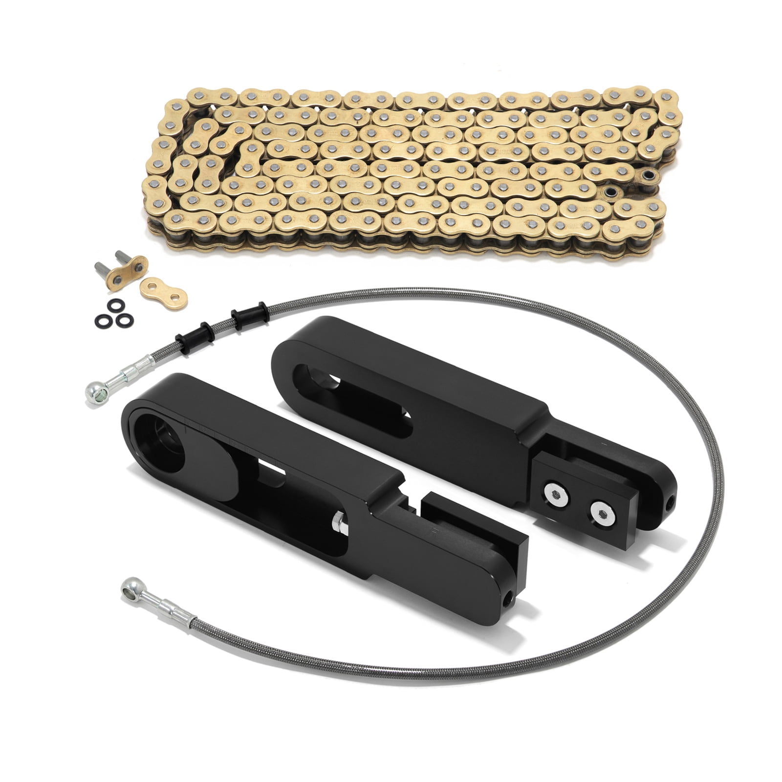 Bolt on Swingarm Extensions Chain Brake Line set for for Yamaha R6 2006