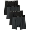 thumbnail image 1 of Bolter 4-Pack Men Nylon Spandex Performance Boxer Briefs (X-Large, 2 Blk / 2 Gry), 1 of 6