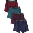 thumbnail image 1 of Bolter Men's 4 Pack Performance Boxers Shorts (Small, Darks), 1 of 5