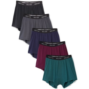 Bolter Men's 5-Pack Cotton Stretch Boxers Shorts