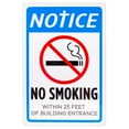 thumbnail image 1 of Bolthead Industrial No Smoking Signs for Business, Pre-Drilled Metal 18x12", 1 of 6