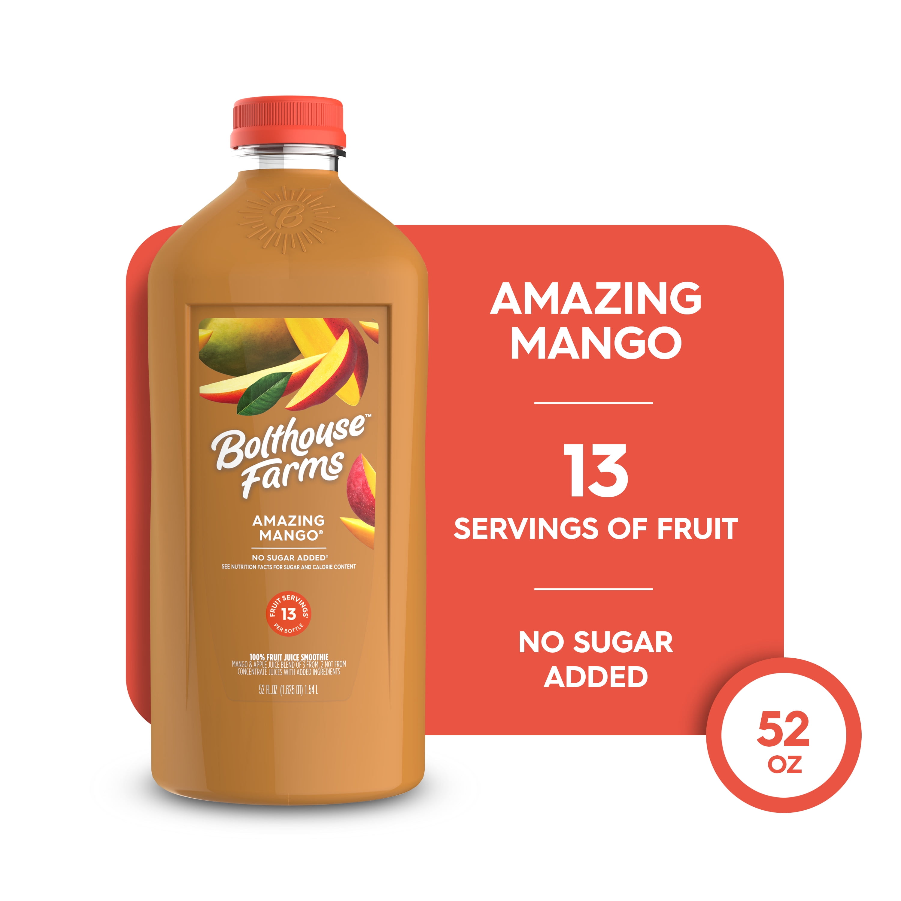Bolthouse Farms Amazing Mango Fruit Juice Smoothie 52oz