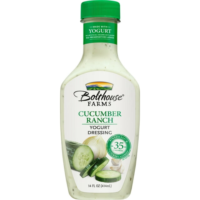 Bolthouse Farms Cucumber Ranch Dressing, Yogurt Dressing,, 14 oz.