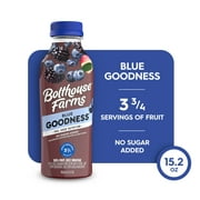 Bolthouse Farms Fruit Juice Smoothie, Blue Goodness, 15.2 fl. oz. Bottle