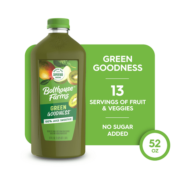 Bolthouse Farms Fruit Juice Smoothie, Green Goodness, 52 fl. oz. Bottle