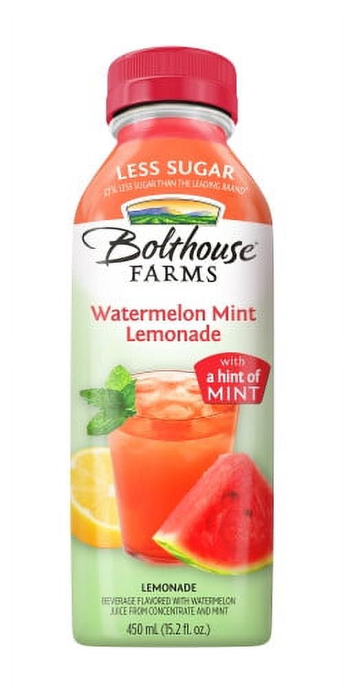 Bolthouse Farms Less Sugar Watermelon Mint Lemonade, 15.2 fl oz