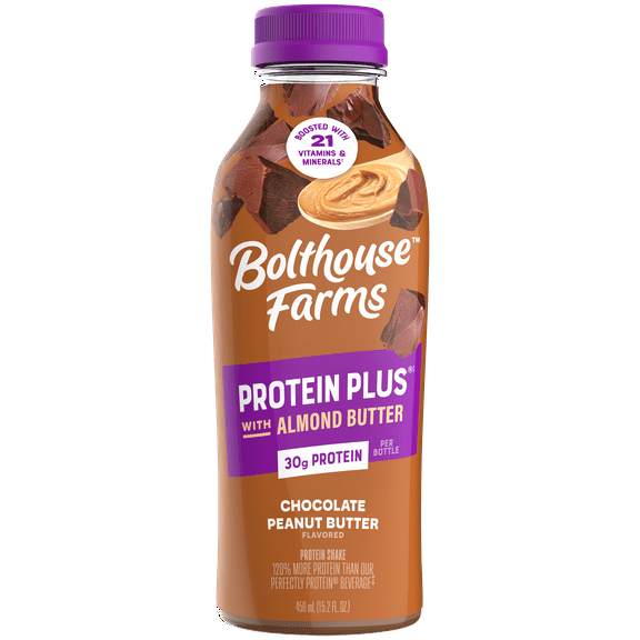 Bolthouse Farms Protein Shake Smoothie, Protein Plus Chocolate Peanut Butter, 15.2 fl. oz.