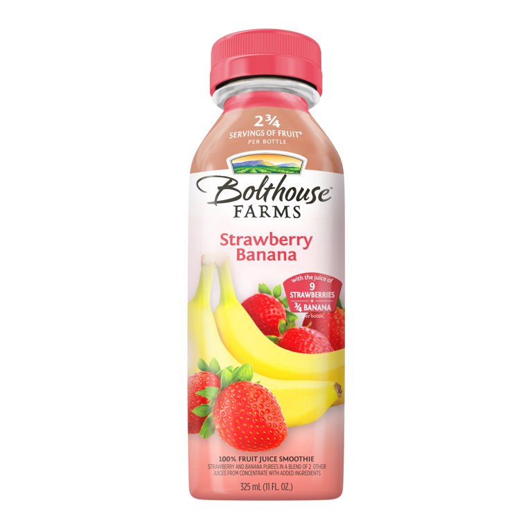 Bolthouse Farms Fruit Juice Smoothie, Strawberry Banana, 52 fl. oz. Bottle