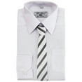 thumbnail image 1 of Boltini Italy Boys Kids Toddlers Long Sleeve Dress Shirt Set with Matching Tie (White, 4), 1 of 1